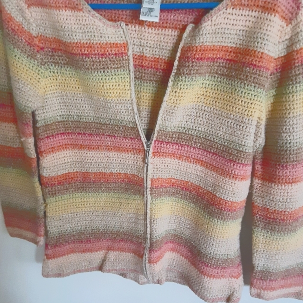 Talbots 3/4 length sleeve zip